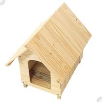 Casinha De Cachorro De Madeira Sem Pintura Simples Gigante N6