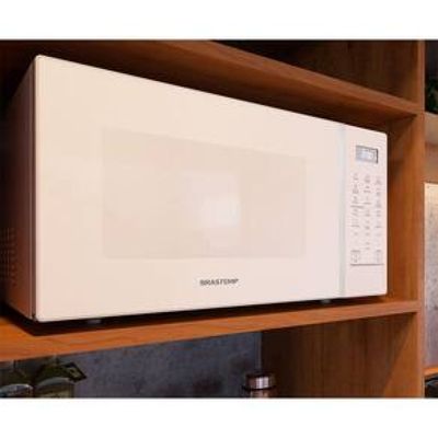 Forno de Micro-ondas Brastemp BMS46AB Alta Capacidade com 18 Receitas Pré-Programadas 32L - Branco Branco / 110