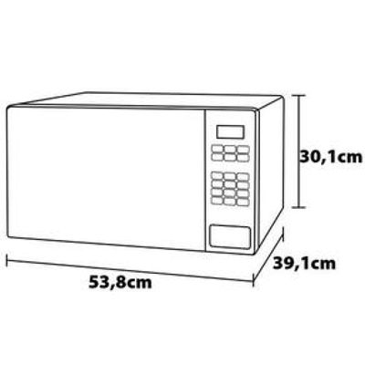 Forno de Micro-ondas Brastemp BMS46AB Alta Capacidade com 18 Receitas Pré-Programadas 32L - Branco Branco / 110