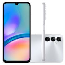 Smartphone Samsung Galaxy A05s 128GB Dual Chip 4G Tela 6,7" Câmera Tripla 50MP+2MP+2MP Prata