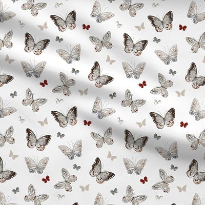 Jogo de Cama Queen Size 180 Fios Fiori - Borboleta (7380)