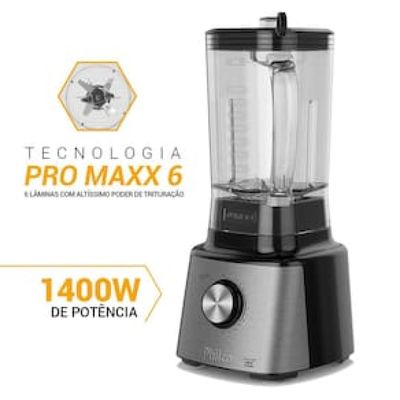 Liquidificador Philco PLQ2100PI Turbo Preto 1400W com 12 Velocidades Preto / 110