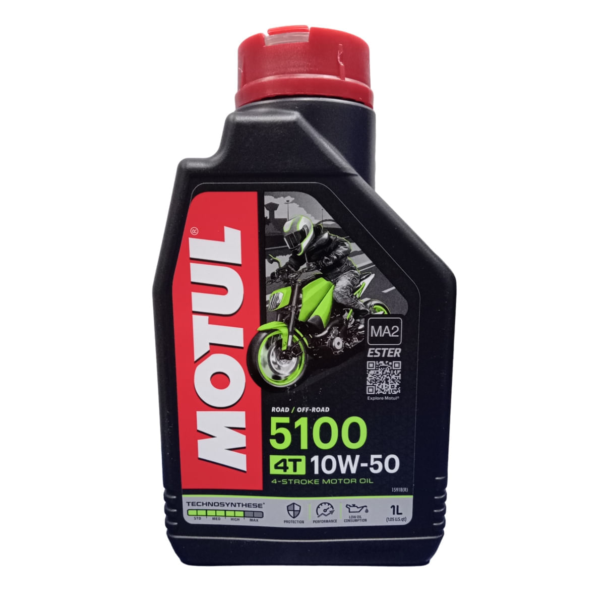 Óleo Lubrificante do Motor Motul 5100 10W50 4 Tempos Semissintético 1L