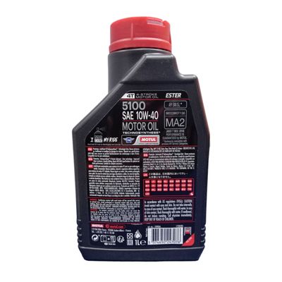Óleo Lubrificante do Motor Motul 5100 10W40 4 Tempos 1L