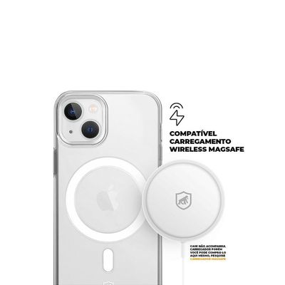 Capa para iPhone 15 - MagSafe Crystal Armor - NÃO AMARELA - Gshield