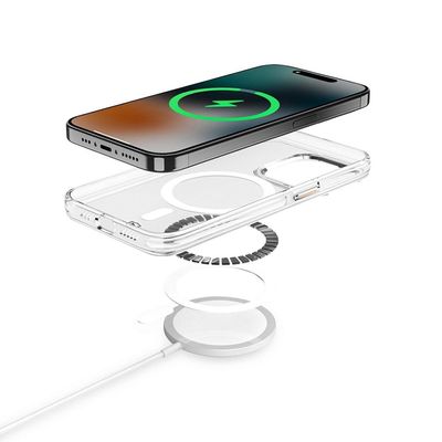 Capa para iPhone 15 - MagSafe Crystal Armor - NÃO AMARELA - Gshield