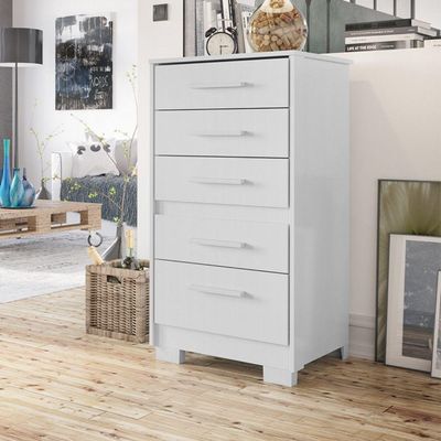 Cômoda Gaveteiro Primacy 5 Gavetas Branca Batrol Branco