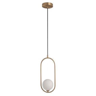 Lustre Luminaria Pendente Teto Oval Globo E27 Casa Sala Enfeite Moderna Recepçao