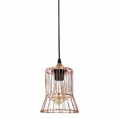 Lustre Pendente Luminaria Flexivel Ajustavel Design Moderno Metal Aramado Casa Mezanino