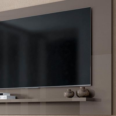 Painel Para Sala Tv 50 Polegadas 088163 Cinza Perola Dcasa Cinza Perola