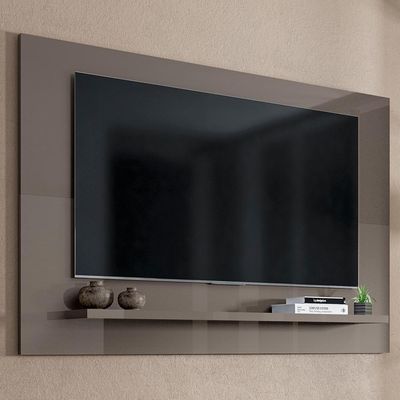 Painel Para Sala Tv 50 Polegadas 088163 Cinza Perola Dcasa Cinza Perola