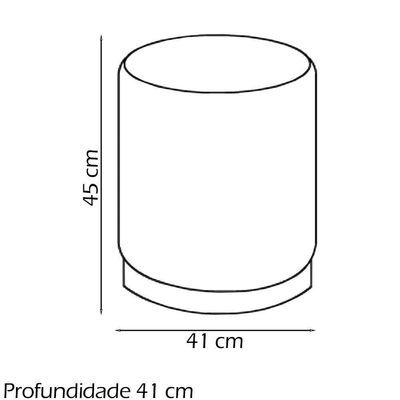 Puff Puf Para Sala Base Metal Saien Linho Sl 74 Peer Sl 74