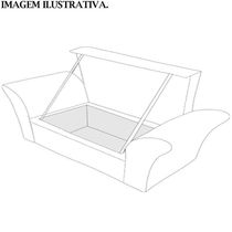 Recamier Calçadeira Bau 160 Cm Pes Mdf Ogeo Linho Sl 74 Peer Sl 74