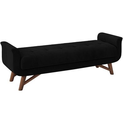 Puff Recamier 140 Cm Pes Madeira Leville Veludo Sl 944 Peer Sl 944