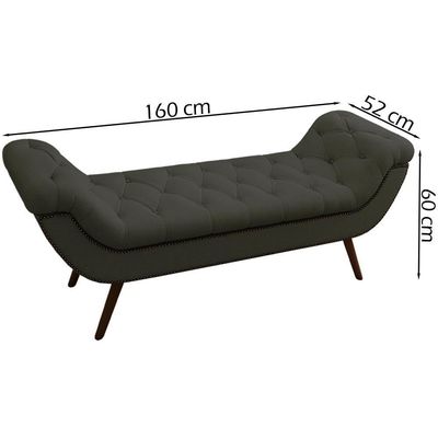 Puff Recamier 160 Cm Pes Palito Venez Linho Sl 74 Peer Sl 74