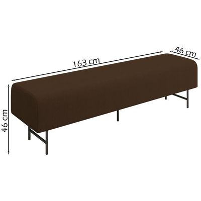 Puff Recamier 163 Cm Pes Metal Baid Veludo Sl 942 Peer Sl 942