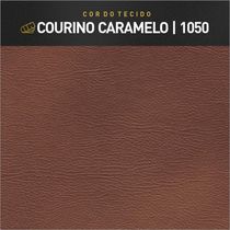 Recamier Banco Berlim Luxo Madeira Maciça Castellar Móbile Corino Caramelo Corino Caramelo