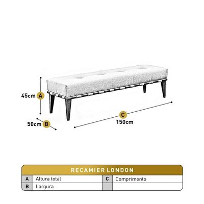 Recamier Valentin Luxo Madeira Maciça Castellar Móbile Veludo Verde