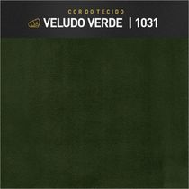 Recamier Banco Berlim Luxo Madeira Maciça Castellar Móbile Veludo Verde Veludo Verde