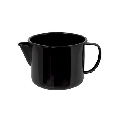 Caneca Com Bico Esmaltada Preto 1 L Ewel