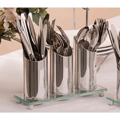 Porta Talheres De Mesa 3 Divisões Vidro Buffet Restaurante