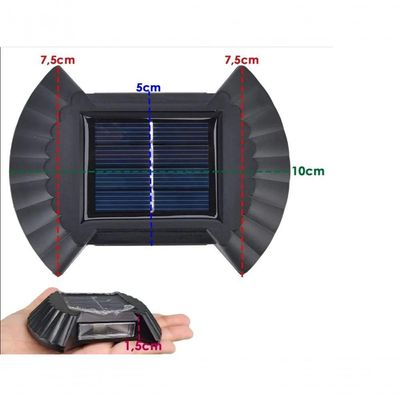 Luminaria Solar Arandela Iluminaçao Reistente Kit 5 Und Bali