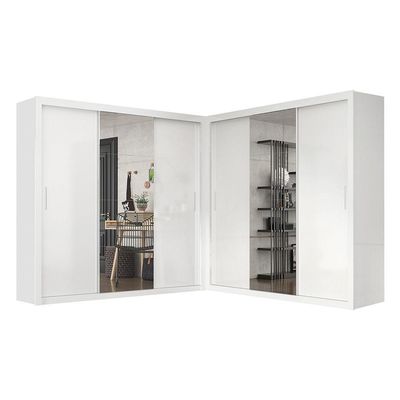 Closet Casal Premium Clarice Plus 06 Portas 8 Gavetas Branco