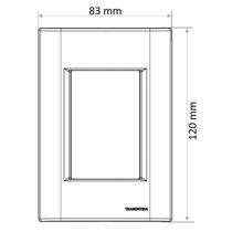 Cj Interruptor Paralelo + Dimmer Ajustável Giz Grafite Tramontina Completo Pronto Tramontina
