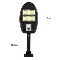 Luminária Solar Parede Poste Sensor Movimento 3 Modo Externo