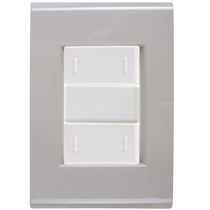 Cj Placa Dois Interruptor Duplo Liz Fendi Tramontina Completo Pronto Tramontina