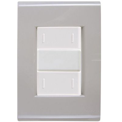 Cj Placa Dois Interruptor Duplo Liz Fendi Tramontina Completo Pronto Tramontina