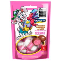 Ovinhos de Chocolate Recheado Morango Montevergine 85g