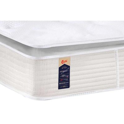 Colchão King Molas Ensacadas Visco Gel Pocket Gold Star SLX Vitagel Pillow Top (193x203x27) - Castor