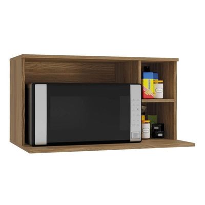 Nicho para Cozinha Botanic M639 Suporte p/ Microondas 80cm Nogueira - Kappesberg