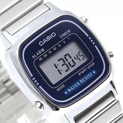 Relógio Casio Vintage La670wa-2df Prata Feminino