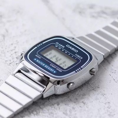 Relógio Casio Vintage La670wa-2df Prata Feminino