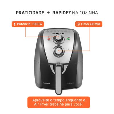 Fritadeira Sem Óleo Air Fryer 4L Mondial AFN-40-PI 110V