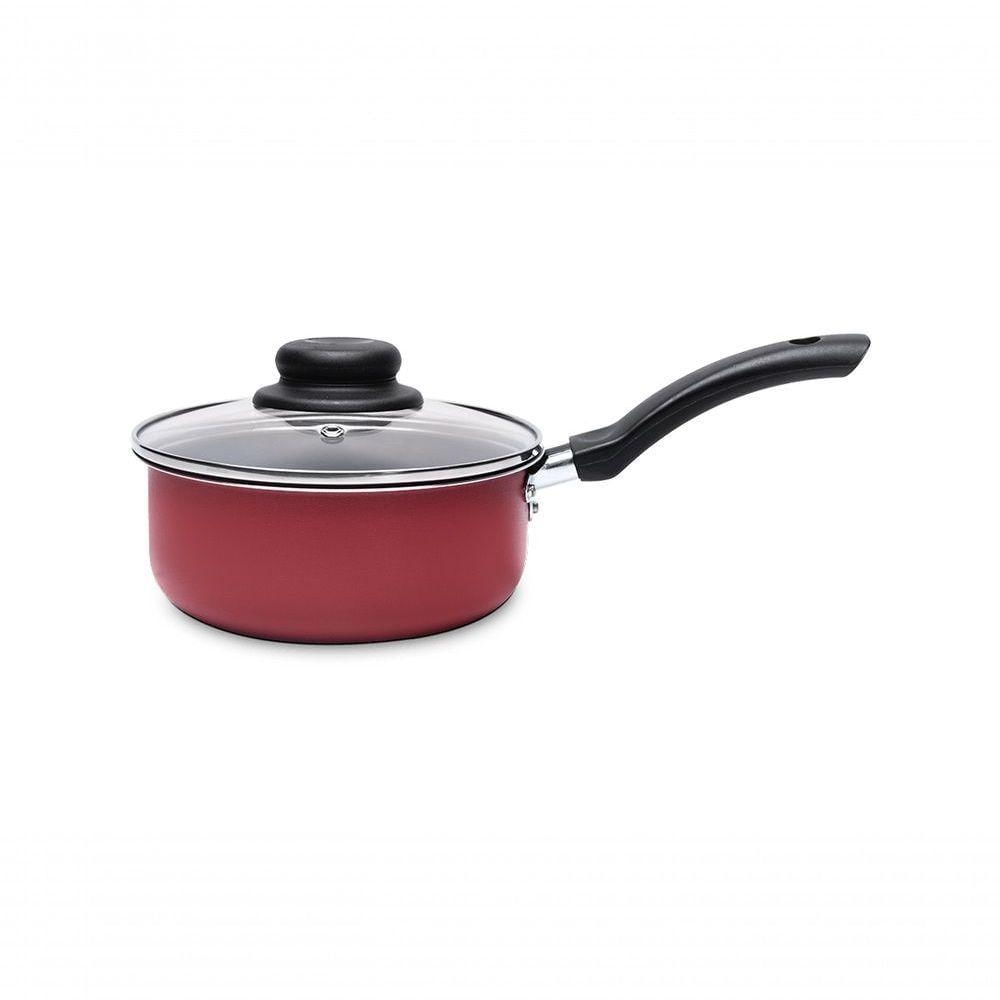 Panela Com Tampa Ruby - 16 X 7 Cm 1,3 L - Vermelha- Brinox 16 X 7 Cm 1,3 L Vermelho Brinox
