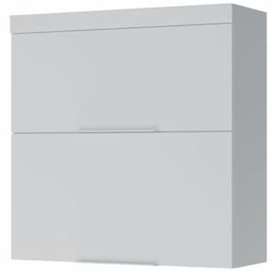 Armário Aéreo Nesher Marquesa em MDF 15mm com 2 Portas e 1 Prateleira - 80cm de largura Branco