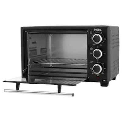 Forno Elétrico Philco PFE17P de 17L com Timer – Preto preto / 110