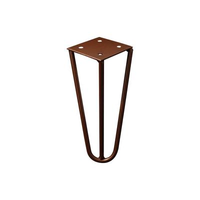Kit 4 Pés De Metal 15 Cm Hairpin Legs Mesas De Centro Puffs Bronze G41