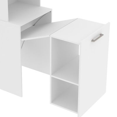 Armario Escrivaninha Multiuso Retratil 5 Nicho Me4171 Branco Tecno Mobili Branco
