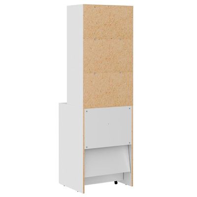 Armario Escrivaninha Multiuso Retratil 5 Nicho Me4171 Branco Tecno Mobili Branco