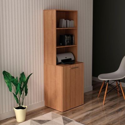 Armario Escrivaninha Multiuso Retratil 5 Nicho Me4171 Amendoa Tecno Mobili Amendoa