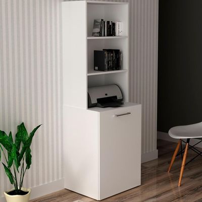 Armario Escrivaninha Multiuso Retratil 5 Nicho Me4171 Branco Tecno Mobili Branco