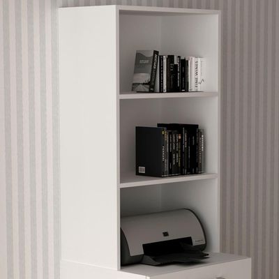 Armario Escrivaninha Multiuso Retratil 5 Nicho Me4171 Branco Tecno Mobili Branco