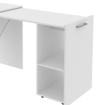 Escrivaninha Multiuso Retratil 2 Nicho Me4170 Branco Tecno Mobili Branco
