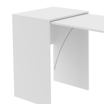 Escrivaninha Multiuso Retratil 2 Nicho Me4170 Branco Tecno Mobili Branco