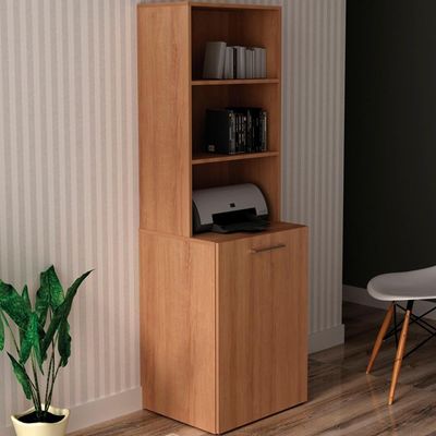 Armario Escrivaninha Multiuso Retratil 5 Nicho Me4171 Amendoa Tecno Mobili Amendoa
