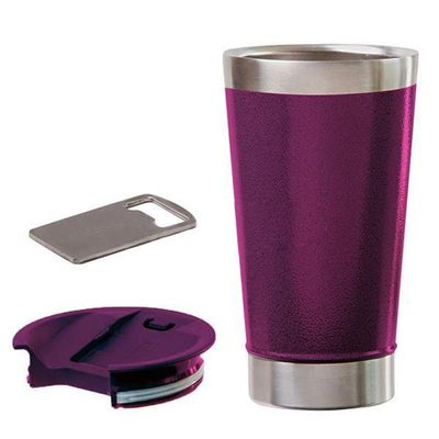 Copo Térmico Abridor 473ml Roxo